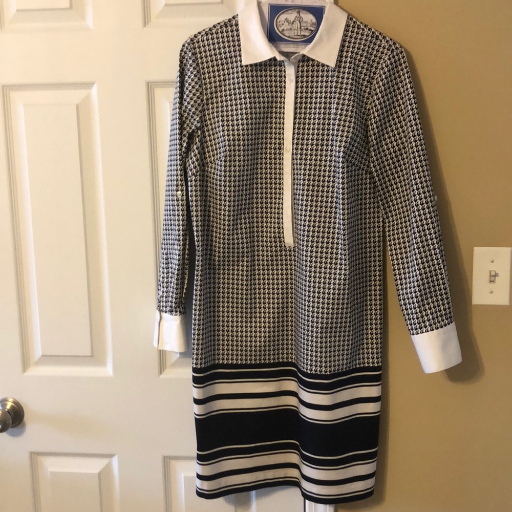 Ann Taylor long sleeve knee length shirt dress